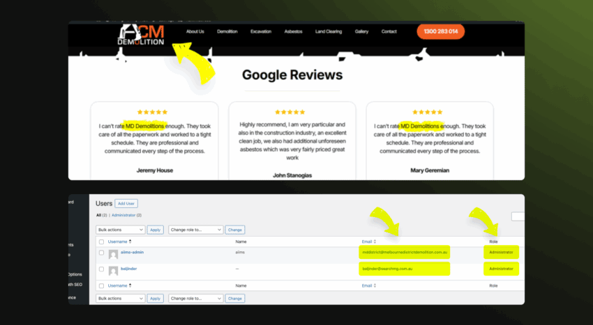 acm demolition reviews screenshot