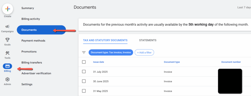 google ads tax purpose image