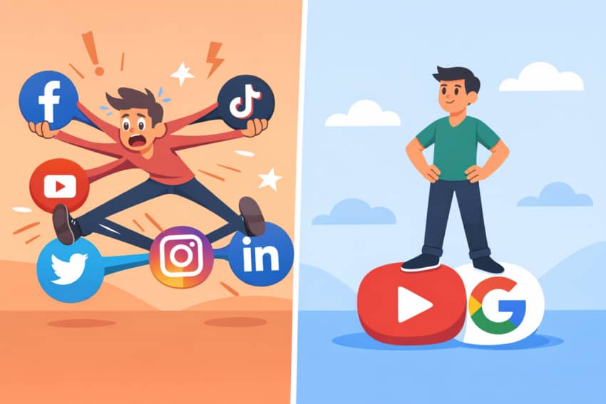 social media focus asset