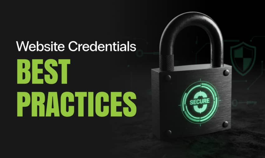 website credentials asset