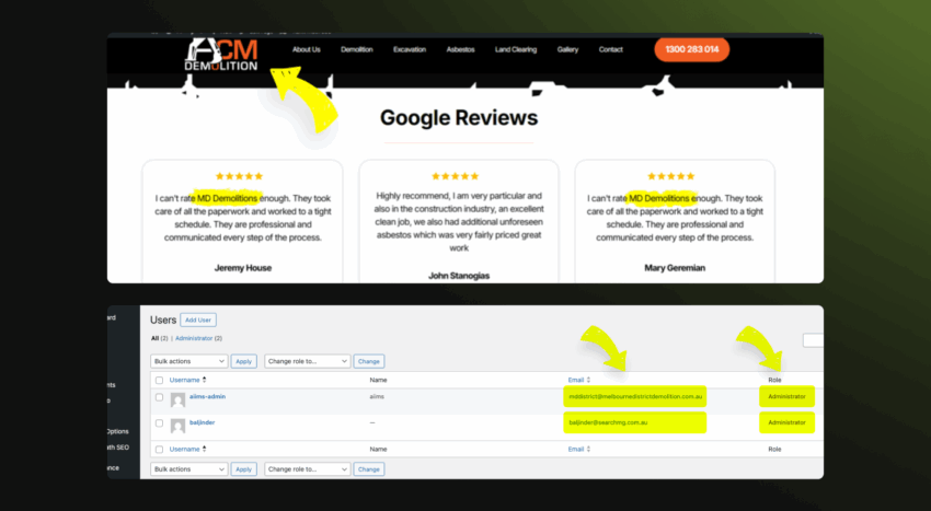 acm demolition reviews screenshot