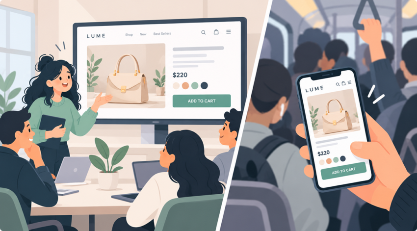 Ecommerce Design Trap Desktop Signoff Asset
