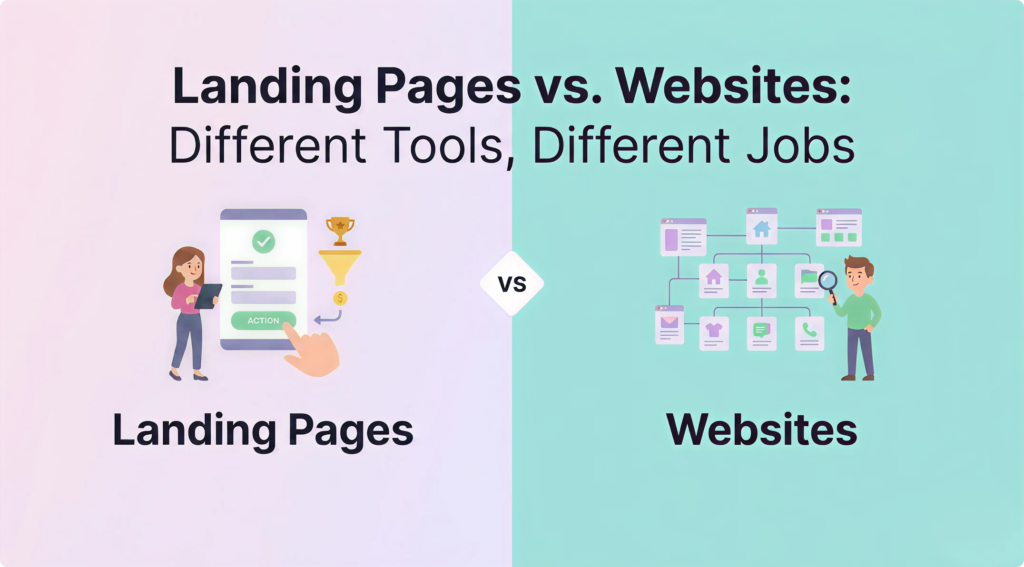 lp vs web blog feature asset