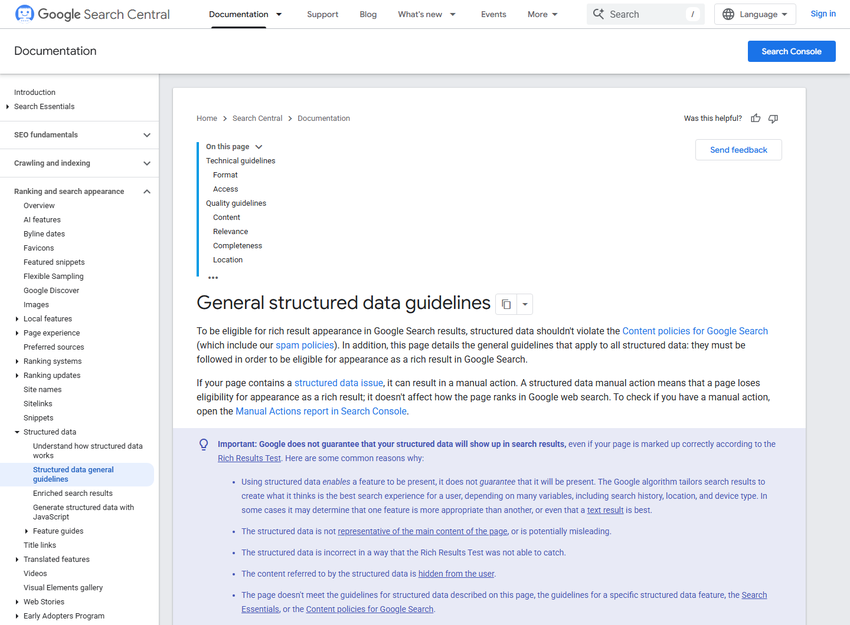 google's structured data guidelines page stating a manual action doesn't affect how the page ranks in google web search.