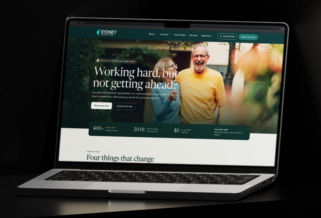 Sydney Financial Group Website Asset