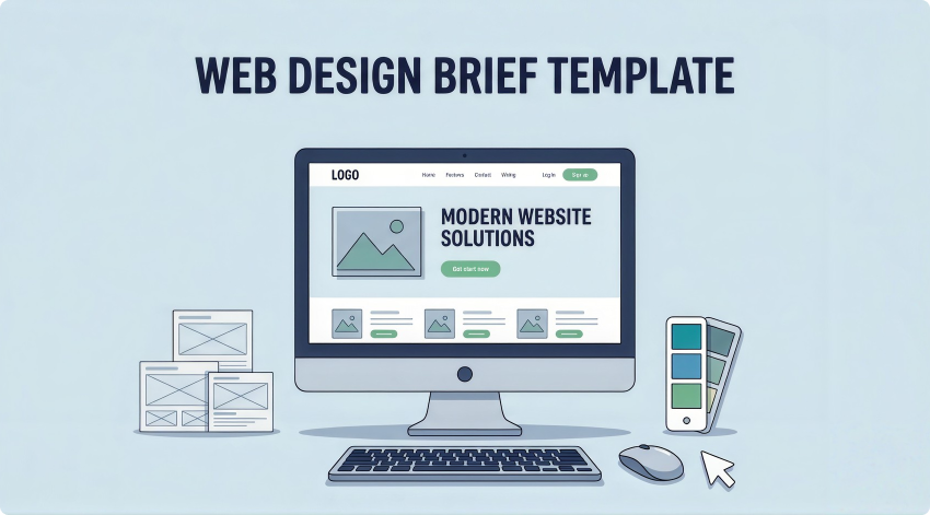 web design brief template feature asset
