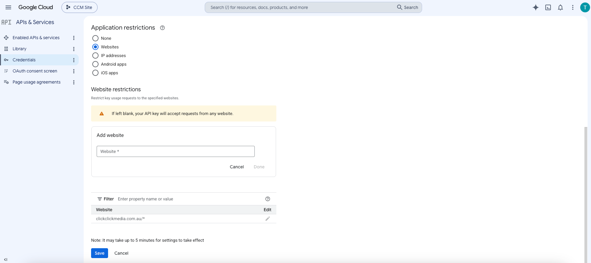 web restriction asset